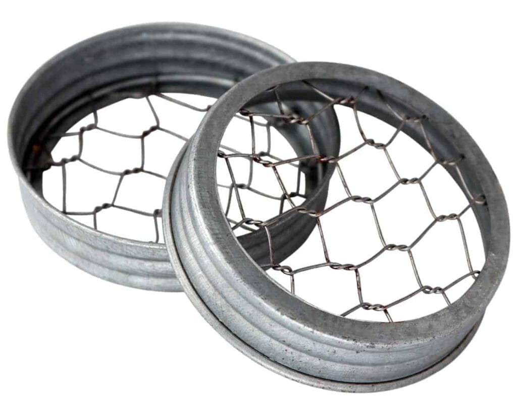 Galvanized Metal Flower Lid 1 Galvanized Metal Flower Lid