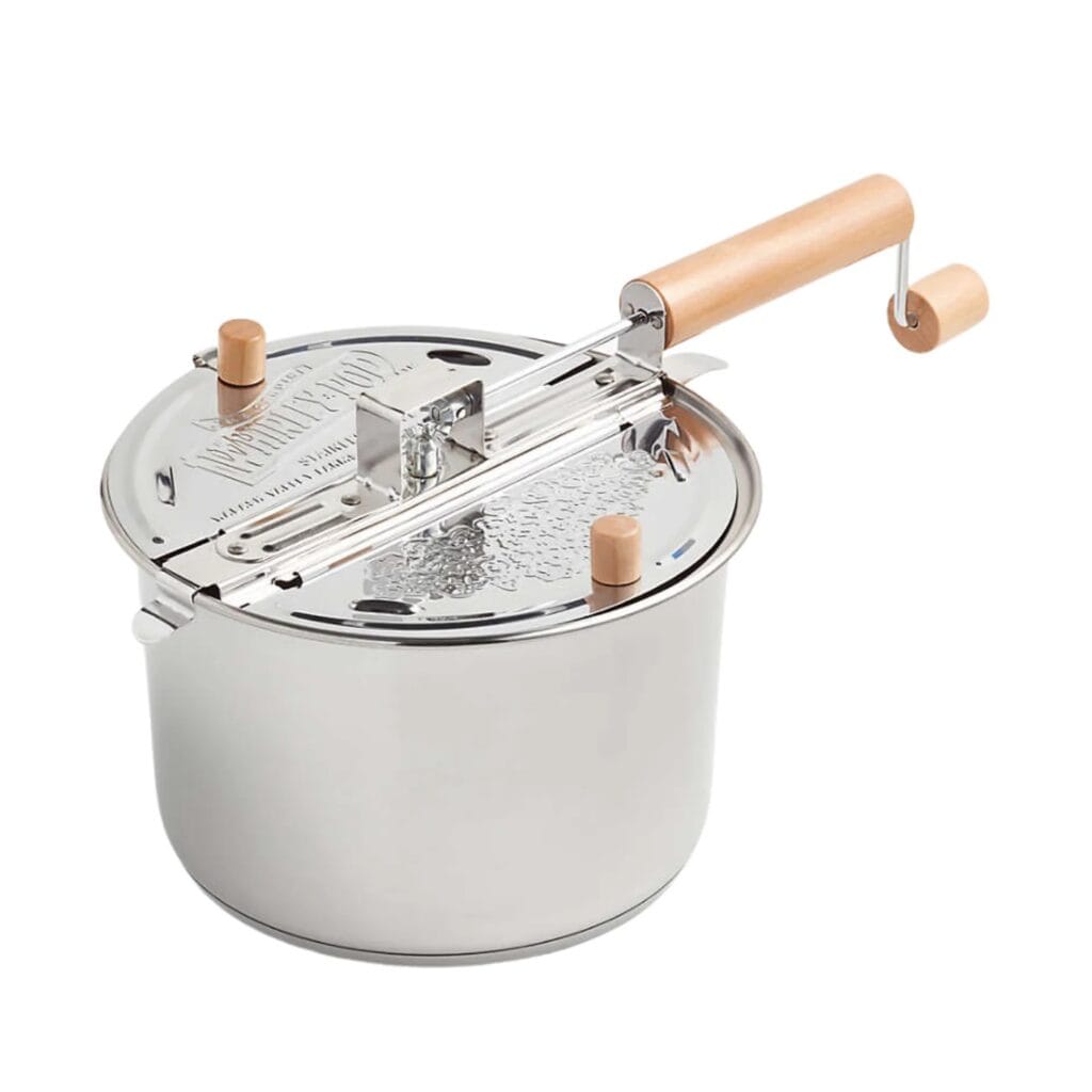 Stainless Popcorn Popper 1 Stainless Popcorn Popper